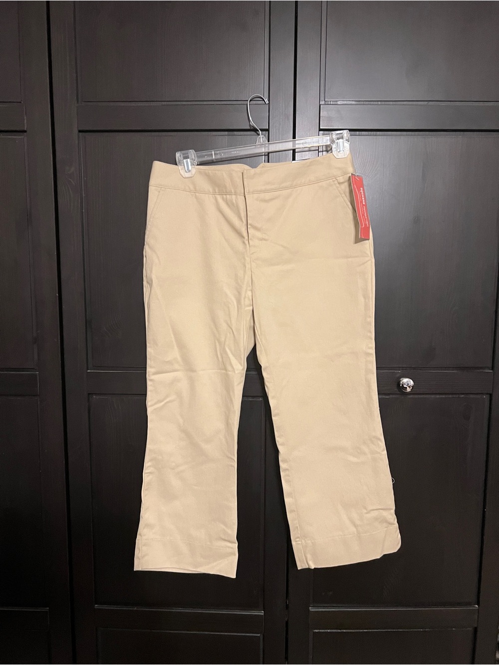 Dockers Khaki Straight-Leg Casual Pants Slightly cropped Size 14 New with Tags